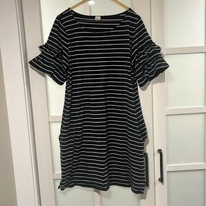 Stripped cotton dress
